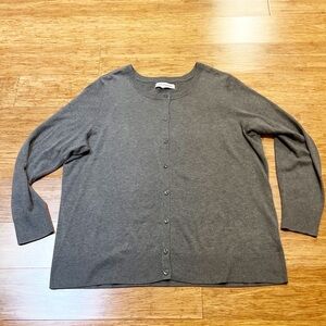 Amazon Essentials Gray Button-Up Cardigan | Capsule Staple | Women’s 2X